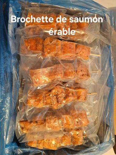 Image de Brochettes DE SAUMON A L'ÉRABLE