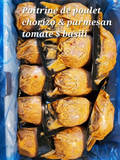 Image de Poulet chorizo tomates basilic